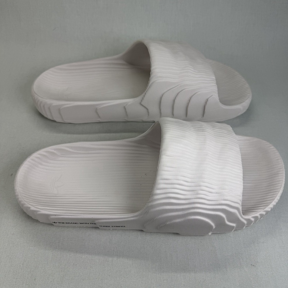 Adidas Adilette 22 White Slides Men's Size 13 Swim - Picture 9 of 14